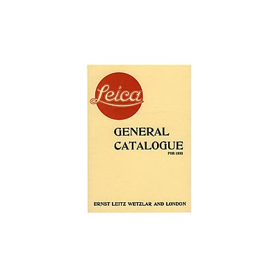 Leica General Catalogue 1933