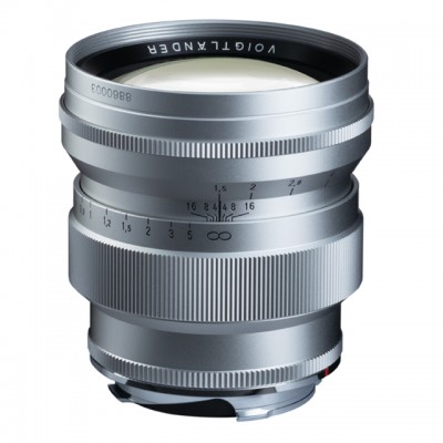 Voigtlander 75mm f1.5 VM ASPH Vintage Line Nokton Silver Len