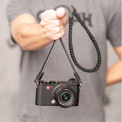Leica Paracord Strap, BLACK/RED 100cm Designed by COOPH
