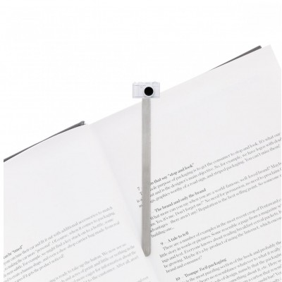 White Camera Bookmark